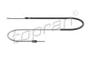 Seilzug, Feststellbremse hinten links hinten rechts TOPRAN 631 758