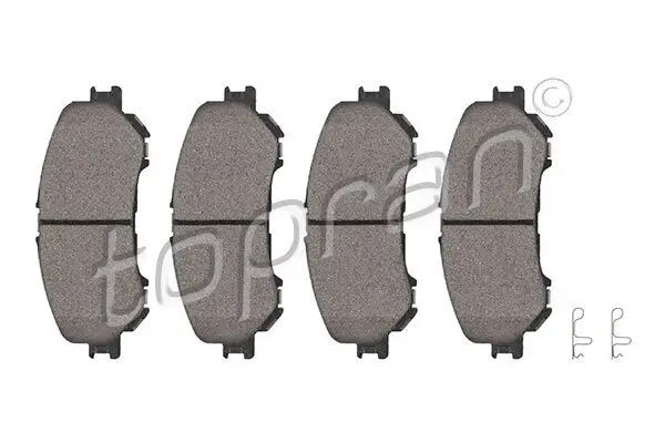 Bremsbelagsatz, Scheibenbremse Vorderachse TOPRAN 624 508
