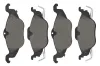 Bremsbelagsatz, Scheibenbremse Vorderachse TOPRAN 208 499