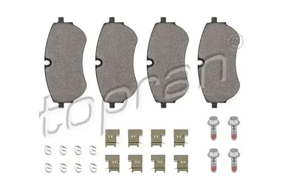 Bremsbelagsatz, Scheibenbremse Vorderachse TOPRAN 117 432 Bild Bremsbelagsatz, Scheibenbremse Vorderachse TOPRAN 117 432
