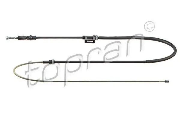 Seilzug, Feststellbremse hinten links hinten rechts TOPRAN 117 692