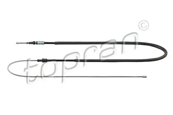 Seilzug, Feststellbremse hinten links hinten rechts TOPRAN 721 672