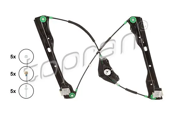 Fensterheber vorne rechts TOPRAN 116 297