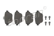Bremsbelagsatz, Scheibenbremse Hinterachse TOPRAN 624 510