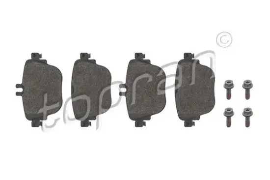 Bremsbelagsatz, Scheibenbremse Hinterachse TOPRAN 624 510 Bild Bremsbelagsatz, Scheibenbremse Hinterachse TOPRAN 624 510