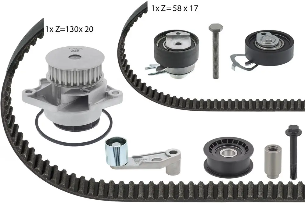 Wasserpumpe + Zahnriemensatz TOPRAN 112 971
