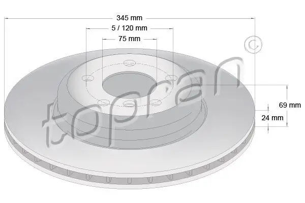 Bremsscheibe TOPRAN 502 241