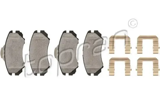 Bremsbelagsatz, Scheibenbremse Vorderachse TOPRAN 820 699 Bild Bremsbelagsatz, Scheibenbremse Vorderachse TOPRAN 820 699