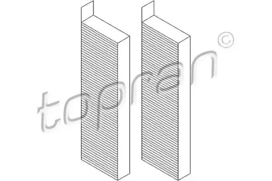 Filtersatz, Innenraumluft TOPRAN 722 261 Bild Filtersatz, Innenraumluft TOPRAN 722 261