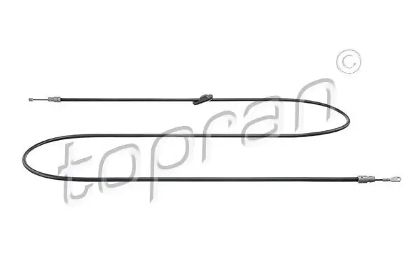 Seilzug, Feststellbremse Mitte TOPRAN 409 198