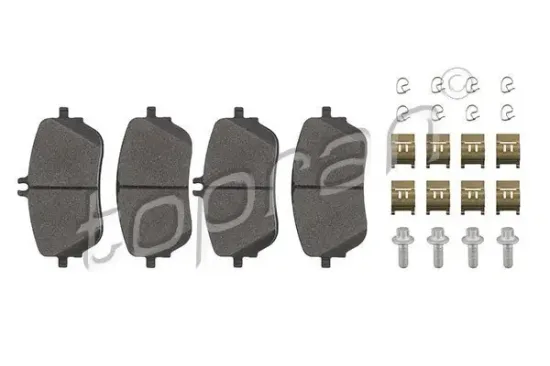 Bremsbelagsatz, Scheibenbremse Vorderachse TOPRAN 624 514 Bild Bremsbelagsatz, Scheibenbremse Vorderachse TOPRAN 624 514