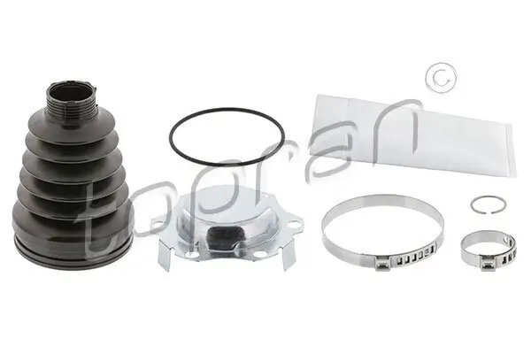 Faltenbalgsatz, Antriebswelle getriebeseitig Vorderachse links Vorderachse rechts TOPRAN 111 632