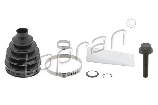 Faltenbalgsatz, Antriebswelle Vorderachse links Vorderachse rechts radseitig TOPRAN 108 911