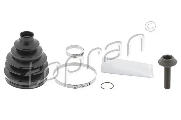 Faltenbalgsatz, Antriebswelle Vorderachse rechts radseitig Vorderachse links TOPRAN 111 738