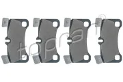 Bremsbelagsatz, Scheibenbremse Hinterachse TOPRAN 113 822