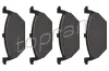 Bremsbelagsatz, Scheibenbremse Vorderachse TOPRAN 107 085