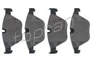 Bremsbelagsatz, Scheibenbremse Vorderachse TOPRAN 501 714