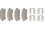Bremsbelagsatz, Scheibenbremse Hinterachse TOPRAN 820 814