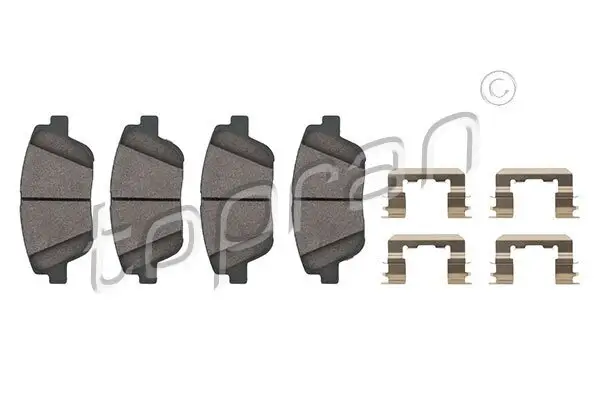 Bremsbelagsatz, Scheibenbremse Vorderachse TOPRAN 821 265
