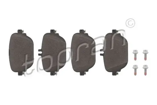 Bremsbelagsatz, Scheibenbremse Hinterachse TOPRAN 624 524 Bild Bremsbelagsatz, Scheibenbremse Hinterachse TOPRAN 624 524