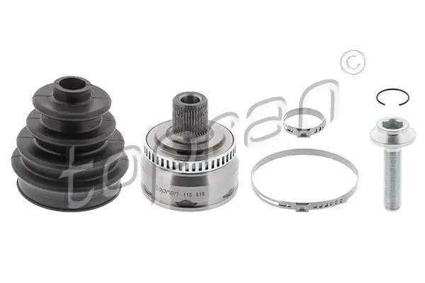 Gelenksatz, Antriebswelle Vorderachse links Vorderachse rechts radseitig TOPRAN 110 810