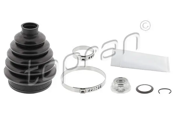 Faltenbalgsatz, Antriebswelle Vorderachse links Vorderachse rechts radseitig TOPRAN 104 018