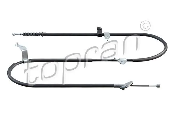 Seilzug, Feststellbremse hinten links TOPRAN 601 567