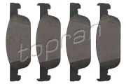 Bremsbelagsatz, Scheibenbremse Vorderachse TOPRAN 701 919