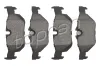 Bremsbelagsatz, Scheibenbremse Hinterachse TOPRAN 501 247
