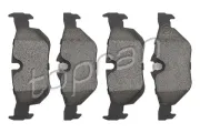 Bremsbelagsatz, Scheibenbremse Hinterachse TOPRAN 501 247