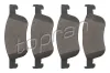 Bremsbelagsatz, Scheibenbremse Vorderachse TOPRAN 305 505