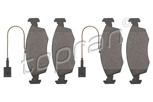 Bremsbelagsatz, Scheibenbremse Vorderachse TOPRAN 601 690