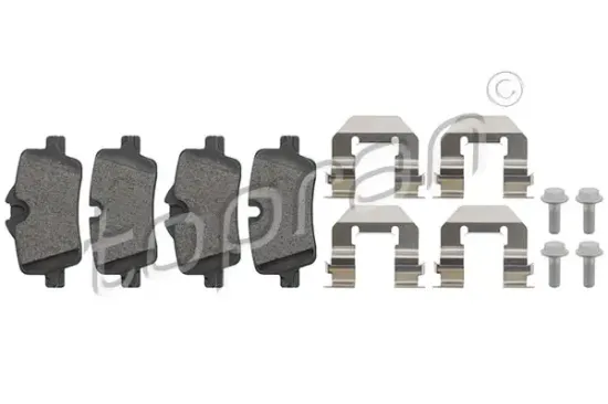 Bremsbelagsatz, Scheibenbremse Hinterachse TOPRAN 504 177 Bild Bremsbelagsatz, Scheibenbremse Hinterachse TOPRAN 504 177