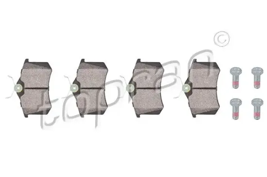 Bremsbelagsatz, Scheibenbremse Hinterachse TOPRAN 103 074 Bild Bremsbelagsatz, Scheibenbremse Hinterachse TOPRAN 103 074