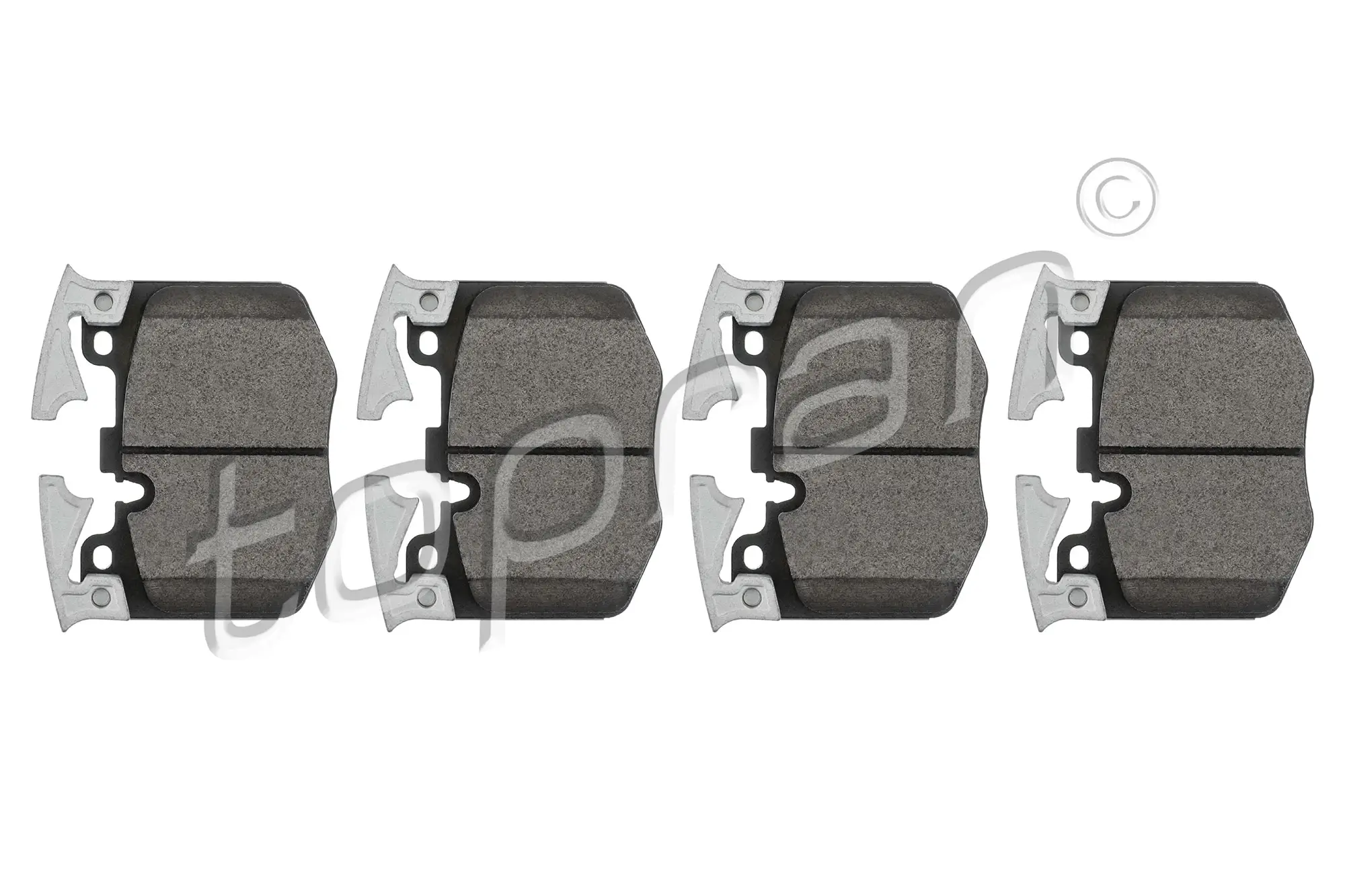 Bremsbelagsatz, Scheibenbremse Vorderachse TOPRAN 504 449