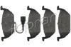 Bremsbelagsatz, Scheibenbremse Vorderachse TOPRAN 108 504