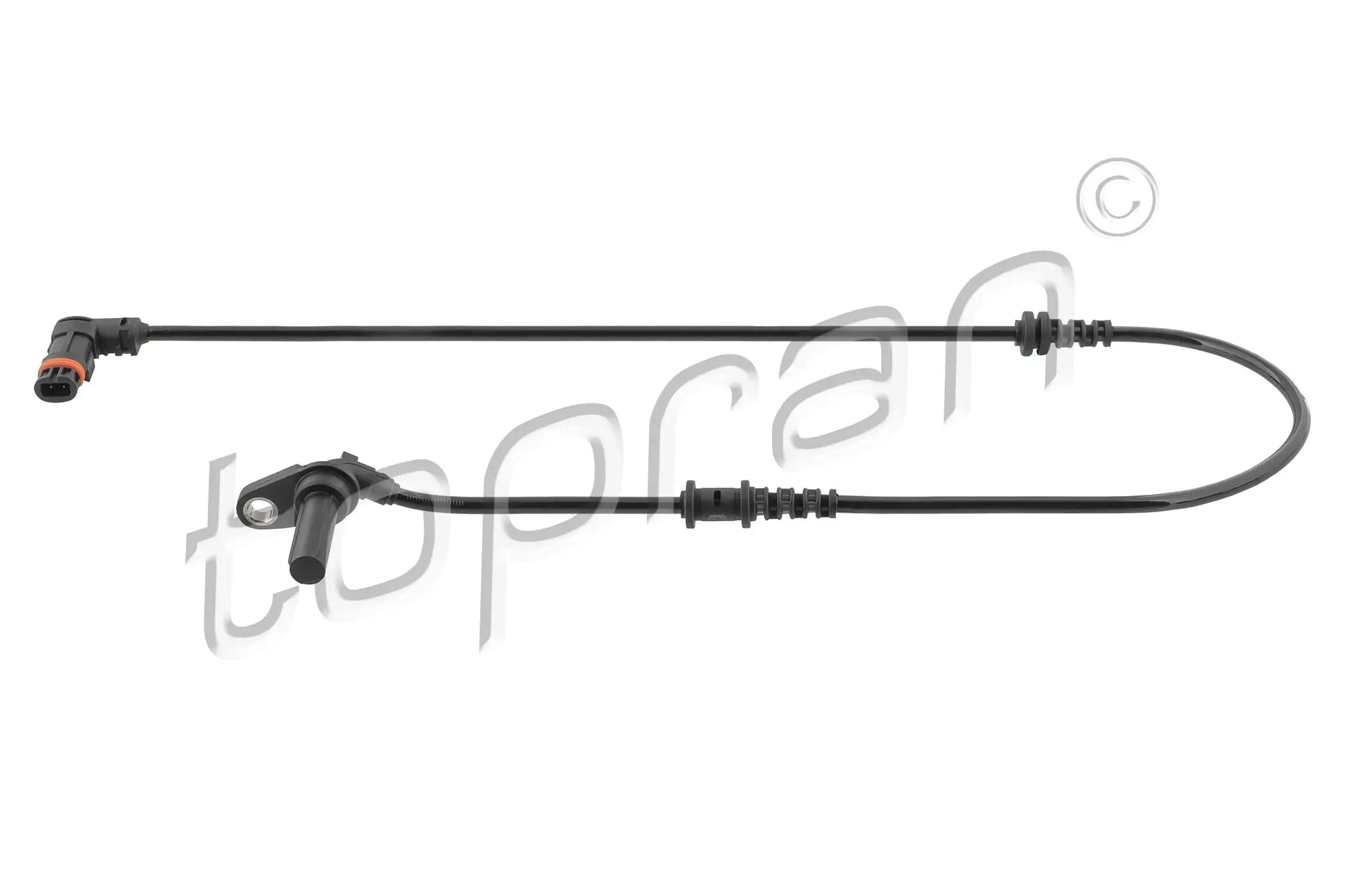Sensor, Raddrehzahl Vorderachse links TOPRAN 410 418