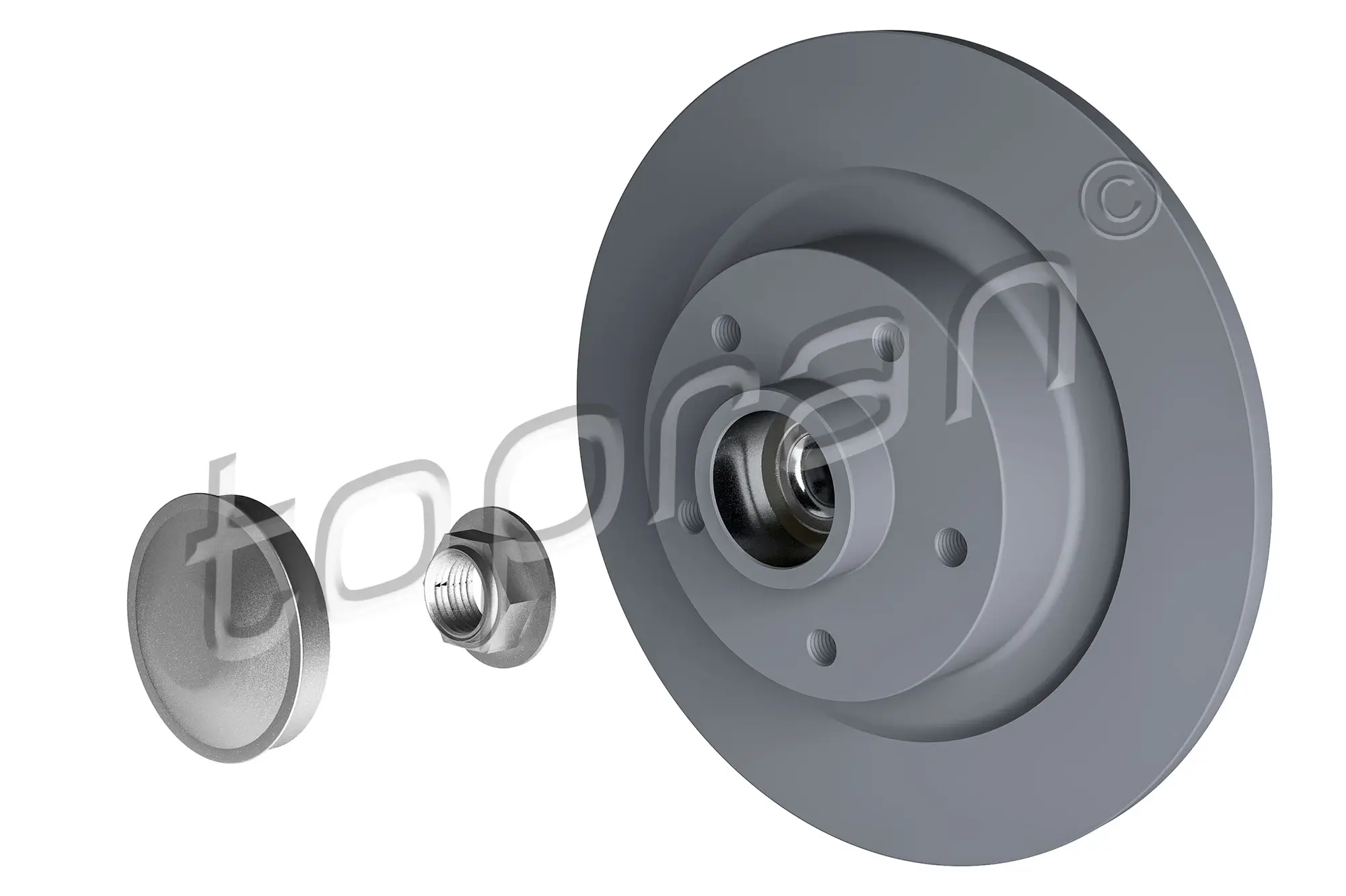 Bremsscheibe Hinterachse TOPRAN 631 169