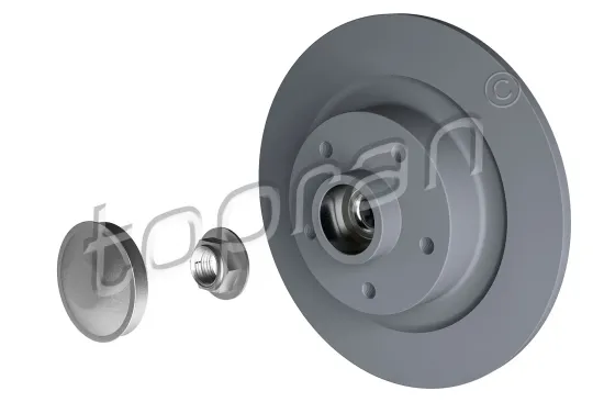 Bremsscheibe Hinterachse TOPRAN 631 169 Bild Bremsscheibe Hinterachse TOPRAN 631 169