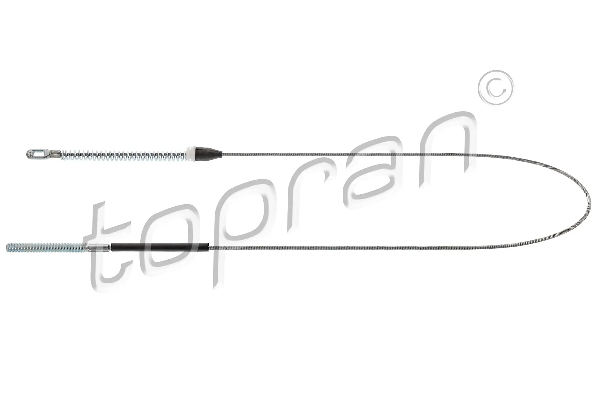Seilzug, Feststellbremse hinten rechts TOPRAN 200 876
