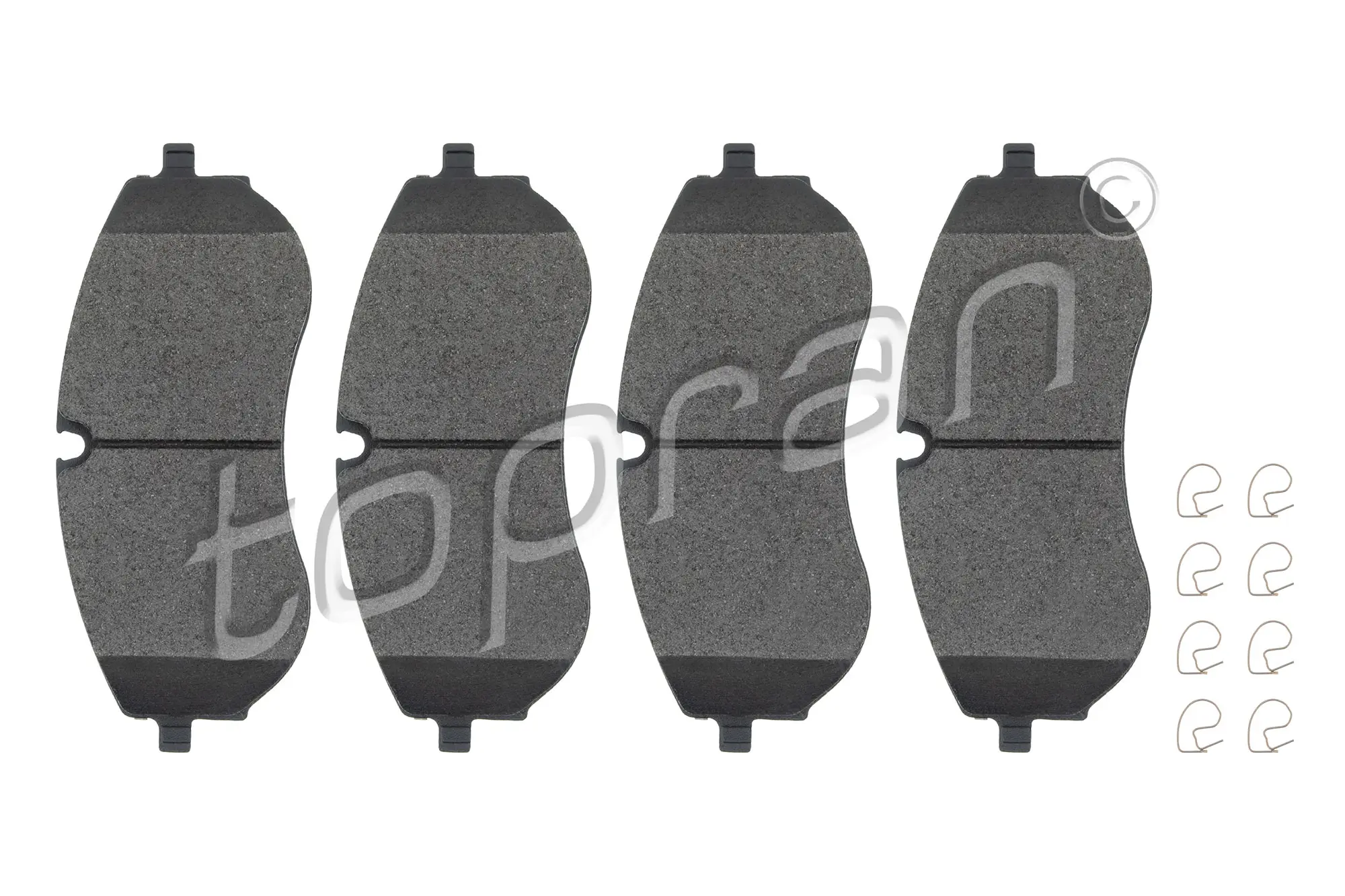 Bremsbelagsatz, Scheibenbremse Vorderachse TOPRAN 119 626