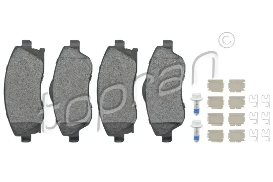 Bremsbelagsatz, Scheibenbremse Vorderachse TOPRAN 206 128 Bild Bremsbelagsatz, Scheibenbremse Vorderachse TOPRAN 206 128