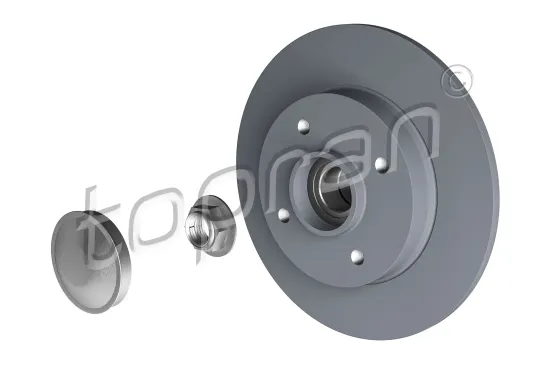 Bremsscheibe Hinterachse TOPRAN 722 599 Bild Bremsscheibe Hinterachse TOPRAN 722 599