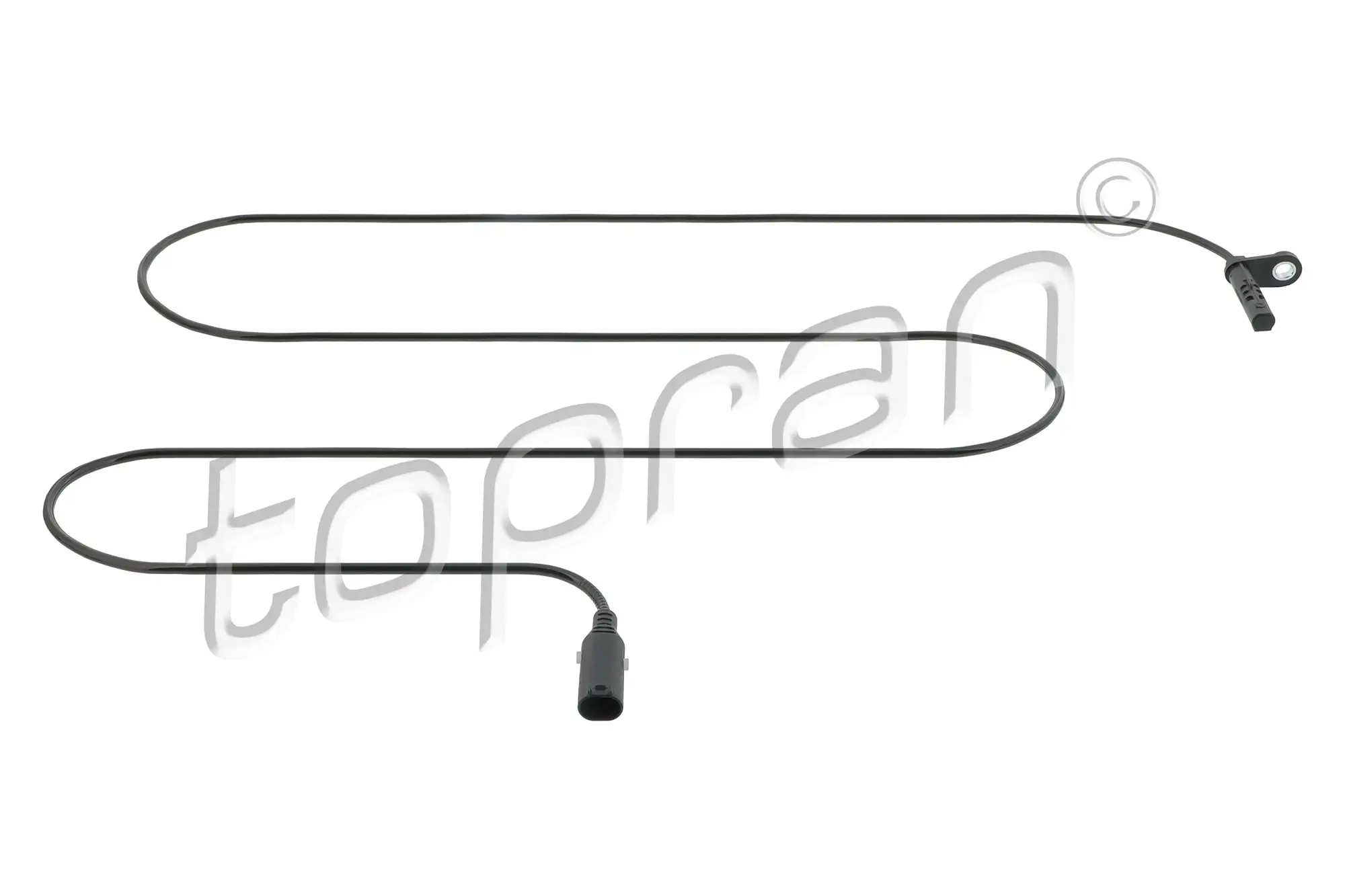 Sensor, Raddrehzahl Hinterachse links TOPRAN 121 292