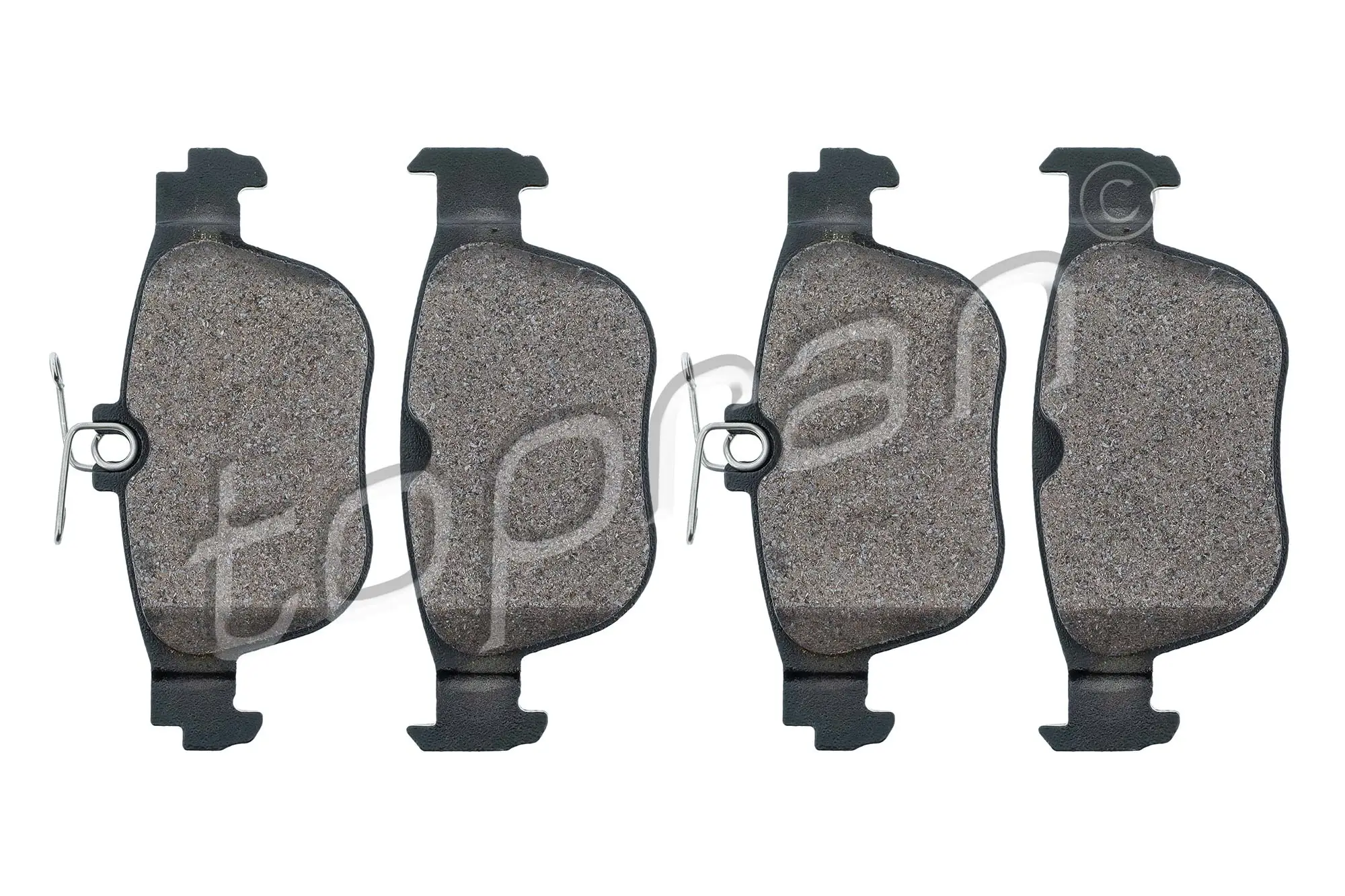 Bremsbelagsatz, Scheibenbremse Hinterachse TOPRAN 120 276