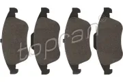 Bremsbelagsatz, Scheibenbremse Vorderachse TOPRAN 700 801