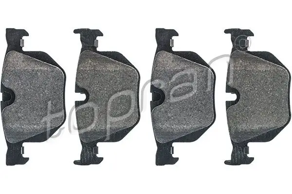 Bremsbelagsatz, Scheibenbremse Hinterachse TOPRAN 502 034