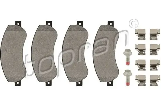 Bremsbelagsatz, Scheibenbremse Vorderachse TOPRAN 113 812 Bild Bremsbelagsatz, Scheibenbremse Vorderachse TOPRAN 113 812