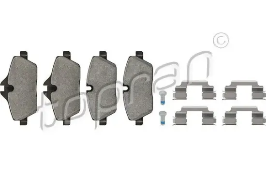 Bremsbelagsatz, Scheibenbremse Vorderachse TOPRAN 501 142 Bild Bremsbelagsatz, Scheibenbremse Vorderachse TOPRAN 501 142