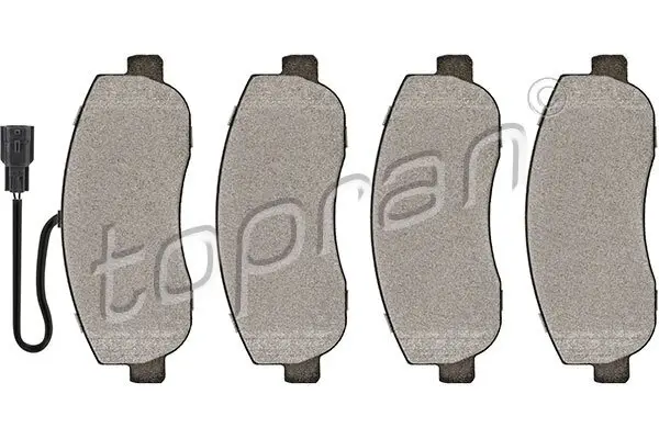 Bremsbelagsatz, Scheibenbremse Vorderachse TOPRAN 208 234